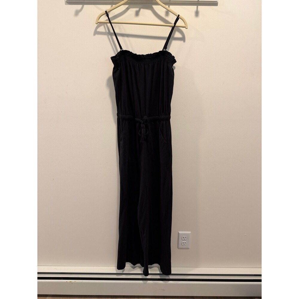 Pact Organic Cotton Blend Black Jumpsuit - Small